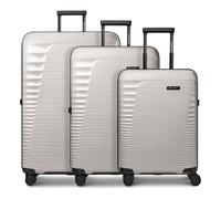 Farmhood Set di valigie Eco Edition 3 pezzi 4 ruote con piega di espansione beige One Size