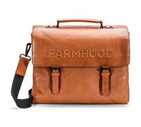 Farmhood Memphis Cartella XXL 3 scomparti in pelle 39 cm marrone