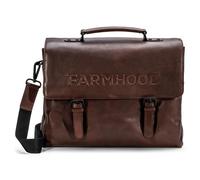 Farmhood Memphis Cartella XXL 3 scomparti in pelle 39 cm dark brown (FH01003-03)