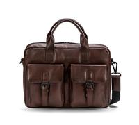 Farmhood Memphis Valigetta Pelle 39 cm Scomparto per laptop dark brown (FH01008-03)