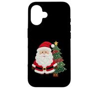 Farmhouse Santa Allegria di Natale Stile Vintage Custodia per iPhone 16