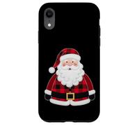 Farmhouse Santa Rosso Buffalo Check Natale Custodia per iPhone XR