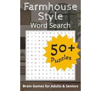 Farmhouse Style Word Search Puzzle Book: Easy to Read Print About Farmhouse Style, Interior Design, Interior Decorating and More | 6x9 inches, 110 ... Gift for Vacations, Holidays and Free Time