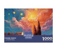 Farmhouse with Trees 1000 Pezzi Cartone Robusto Puzzle Jungle Landscape Sfida Unica Gioco Creativo Puzzle Per Adulti E Bambini 38x26cm/1000pcs