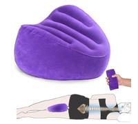 Farmigood Cuscino di supporto per il ginocchio, cuscino gonfiabile portatile per ginocchia tra le gambe per dormire, cuscino lenitivo per alleviare il dolore per sciatica, articolazioni dell'anca e