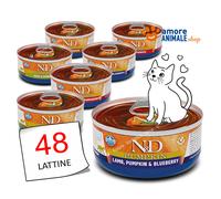 Farmina Cat ADULT N&D Pumpkin → Lattine da 70 gr - GUSTI MISTI - Gatto, Gatti