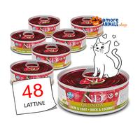 Farmina Cat ADULT N&D Quinoa Skin&Coat → Lattine da 80 gr - GUSTI MISTI - Gatto