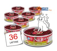 Farmina Cat ADULT N&D Quinoa Skin&Coat → Lattine da 80 gr - GUSTI MISTI - Gatto