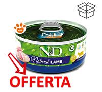 Farmina Cat N&D Natural con Agnello - Farmina Cat N&D Natural con Agnello - Lattina da 140 Gr - CONFEZIONE RISPARMIO