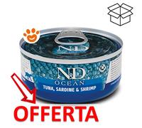 Farmina N&D Ocean Feline Umido 70 gr: Tonno, Sardine e Gamberetti