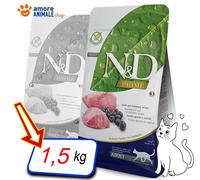 Farmina Cat N&D Prime Grain Free → Agnello e Mirtillo 300 gr / 1,5 / 5 kg Gatto