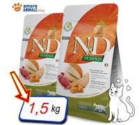 Farmina Cat N&D Pumpkin Adult → Anatra e Melone 300 gr / 1,5 / 5 kg - Gatto