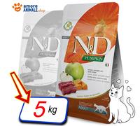 Farmina Cat N&D Pumpkin Adult → Cervo e Mela 300 gr / 1,5 / 5 kg Mangime Gatto