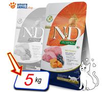 Farmina Cat N&D Pumpkin Adult Neutered → Agnello e Mirtillo 300 gr / 1,5 / 5 kg