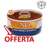 Farmina Cat N&D Pumpkin Agnello, Zucca e Mirtillo - Farmina Cat N&D Pumpkin Agnello, Zucca e Mirtillo - Lattina da 70 Gr - CONFEZIONE RISPARMIO
