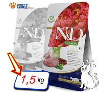Farmina Cat N&D Quinoa Adult Digestion → Agnello e Menta - 300 gr / 1,5 / 5 kg