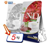 Farmina Cat N&D Quinoa Adult Digestion → Agnello e Menta - 5 kg - Mangime Gatto