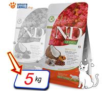 Farmina Cat N&D Quinoa Adult Skin&Coat → Aringa e Cocco - 300 gr / 1,5 / 5 kg