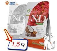 Farmina N&D Grain Free Quinoa Gatto Skin&Coat Aringhe: 1,5 kg