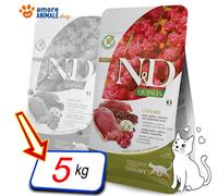 Farmina N&D Quinoa Cat Urinary Anatra, Quinoa, Mirtillo rosso e Camomilla - 5 kg