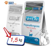 Farmina Cat VET LIFE Natural → Hypoallergenic Maiale e Patate - 400 gr / 1,5 kg