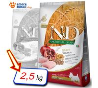 Farmina N&D Ancestral Grain Adult Mini Light Pollo e Melograno: 2,5 kg