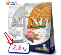 Farmina Dog N&D Ancestral Puppy Mini → Agnello e Mirtillo - 800 gr / 2,5 / 7 kg