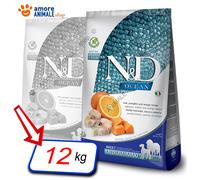 Farmina N&D Ocean Canine Adult Medium/Maxi Merluzzo Zucca e Arancia: 12 kg