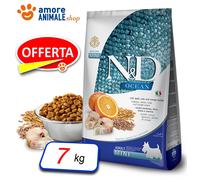 Farmina Dog N&D Ocean Adult Mini → Merluzzo e Farro - 7 kg - Cani
