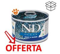 Farmina Dog N&D Ocean → Lattine da 140 gr - GUSTI VARI - Adult mini, Umido Cane
