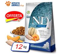 FARMINA N&D Ocean Puppy Medium & Maxi Cod, Pumpkin and Cantaloupe 12 kg