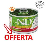 Farmina Dog N&D Prime Puppy Mini Pollo e Melograno - Farmina Dog N&D Prime Puppy Mini Pollo e Melograno - Lattina da 140 Gr - CONFEZIONE RISPARMIO