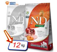 N&D Grain Free Pumpkin Adult Medium/Maxi Pollo e Melograno: 12 kg
