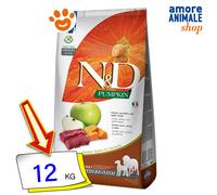 FARMINA N&D Venison Pumpkin & Apple Adult Medium & Maxi cibo secco per cani 12 kg