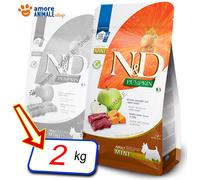 Farmina Dog N&D Pumpkin Adult Mini Cervo, Zucca e Mela - Farmina Dog N&D Pumpkin Adult Mini Cervo, Zucca e Mela - Sacco Da 2 Kg