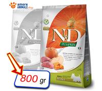 Farmina Dog N&D Pumpkin Adult Mini → Cinghiale e Mela - 800 gr / 2,5 / 7 kg Cani