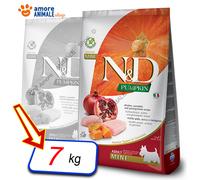 N&D Grain Free Pumpkin Adult Mini Pollo e Melograno: 7 kg