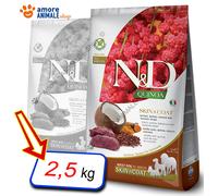 Farmina N&D Grain Free Quinoa Cane Skin&Coat Cervo: 2,5 kg