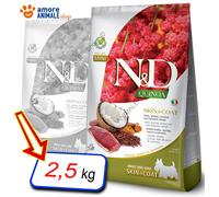 Farmina Dog N&D Quinoa Skin&Coat Adult Mini → Anatra e Cocco - 800 gr / 2,5 kg