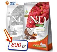 Farmina Dog N&D Quinoa Skin&Coat Adult Mini → Aringa e Cocco - 800 gr / 2,5 kg