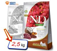 FARMINA N&D Quinoa Adult Mini Skin&Coat Venison, Coconut 2.5 kg