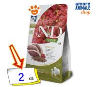 Farmina Dog N&D Quinoa Urinary Adult Medium/Maxi Anatra Cibo Secco Cani 2/7 Kg