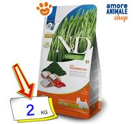 Farmina Dog N&D Spirulina Adult Mini Aringa Cibo Secco Cani 2 Kg