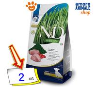 Farmina Dog N&D Spirulina Puppy Mini Agnello Cibo Secco Cani 2 Kg