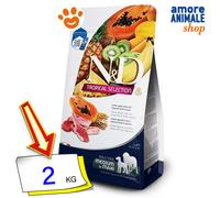 Farmina Dog N&D Tropical Adult Medium Maxi Agnello Cibo Secco Cani 2/10 Kg