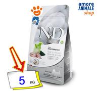 Farmina N&D White Grain Free Adult Mini Spigola, spirulina e finocchio 5 kg - Croccantini per cani - 1° ORDINE? scegli lo sconto BZR5 / BZR20 + 200 punti fedeltà