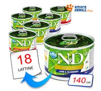 Farmina Dog Prime → Lattine da 140 gr - GUSTI VARI - Adult Mini - Cane, Cani