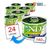 Farmina Dog Prime → Lattine da 140 gr - GUSTI VARI - Adult Mini - Cane, Cani