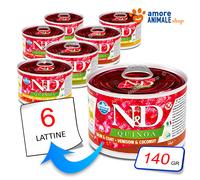 Farmina Dog Quinoa → Skin&Coat - Adult Mini da 140 gr - GUSTI VARI - Umido Cane
