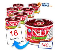 Farmina Dog Quinoa → Skin&Coat - Adult Mini da 140 gr - GUSTI VARI - Umido Cane